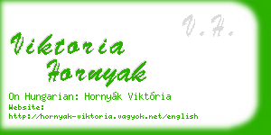 viktoria hornyak business card